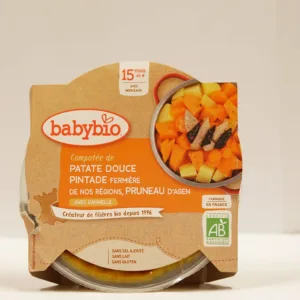 Babybio Compotée Patate Douce/pintade Pruneau 260g