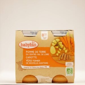 Babybio Puree Pomme De Terre Carotte Veau 200gx2