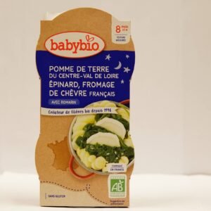 Babybio Puree Pomme De Terre Epinard Fromage 2x200g