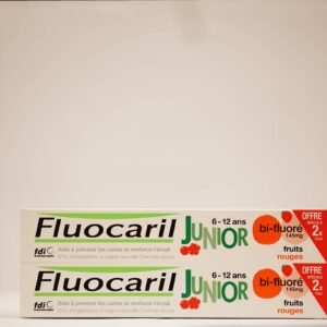 Fluocaril Junior Dentifrice 6-12 Ans Fruits Rouges 75mlx2