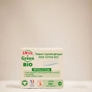 Love & Green Tampons Hypoallergeniques Absorption Super X16