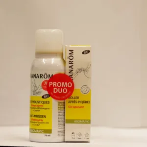 Pranarom Spray Anti Moustique Bio 75ml + Roller Apres-piqure 15 Ml