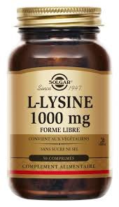 Solgar L-lysine 1000 Mg Comprimes 50