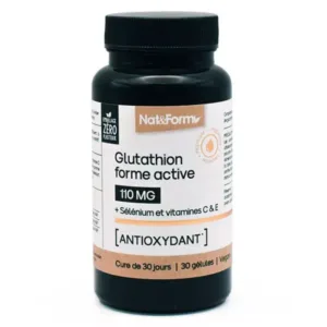 Gélules Glutathion forme active 110mg (30 gélules)