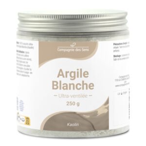 Argile Blanche Ultra Ventilée 250g – Peaux Sensibles & Masques Visage – 100% Naturelle