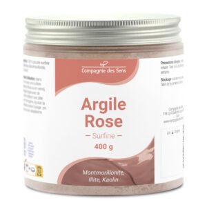Argile Rose Montmorillonite 300g – Peaux Sensibles & Éclat du Teint – 100% Naturelle