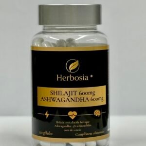 Gélules Shilajit 600mg+Ashwaganda 600 mg