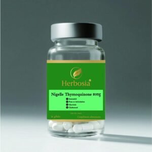 Gélules de Nigelle Riche en Thymoquinone 20 mg – Biodisponibilité Maximale – Vegan & Halal – La Seule Forme Étudiée Scientifiquement – Cure 1 Mois